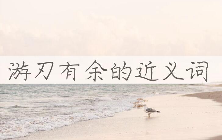 用游刃有余造句