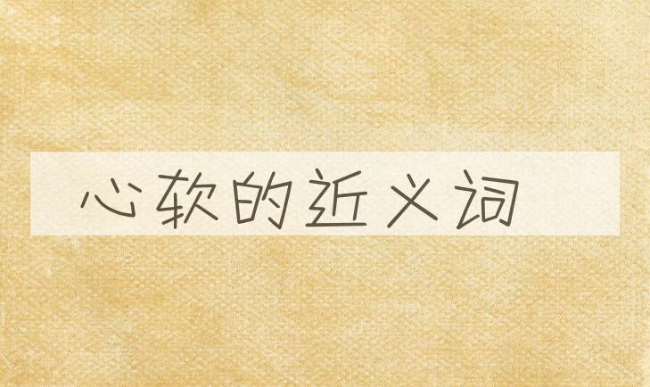 用心软造句