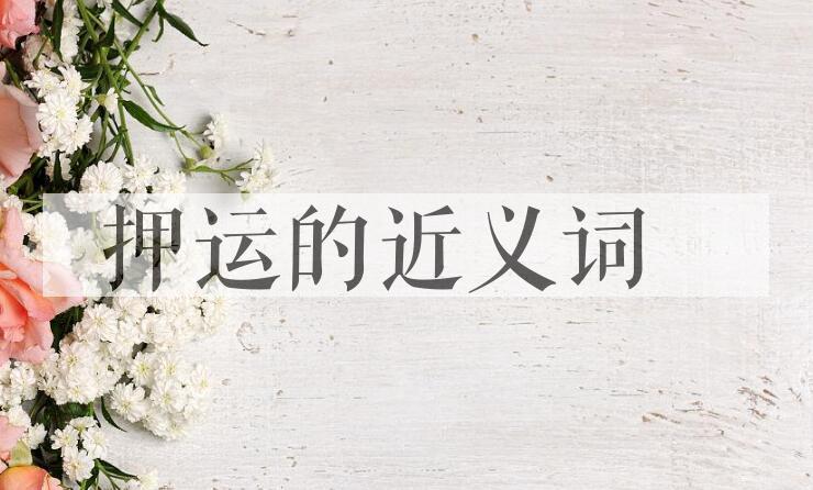 用押运造句