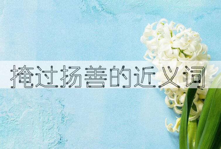 用掩过扬善造句