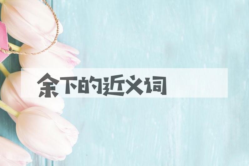 用余下造句