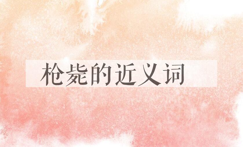 用枪毙造句