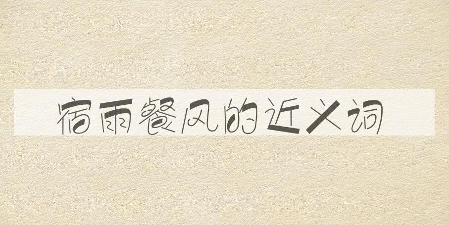 用宿雨餐风造句