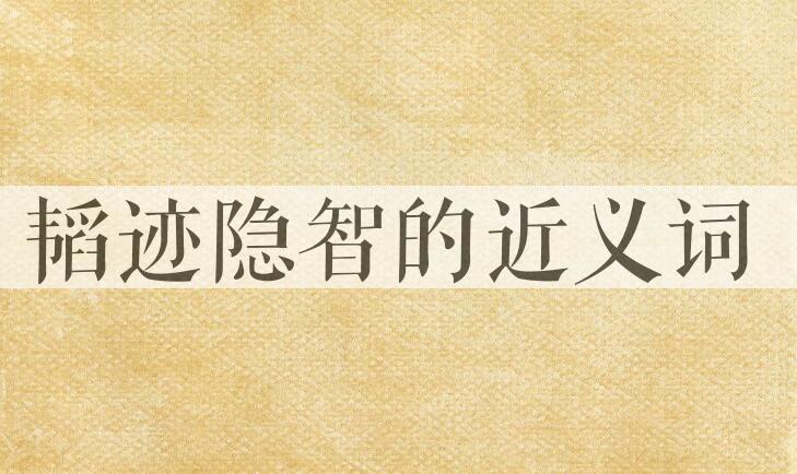 用韬迹隐智造句