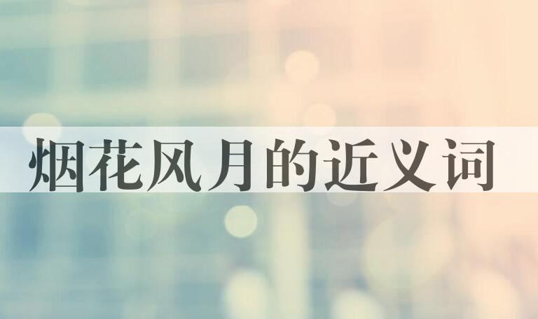 用烟花风月造句