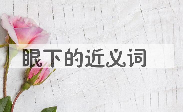 用眼下造句