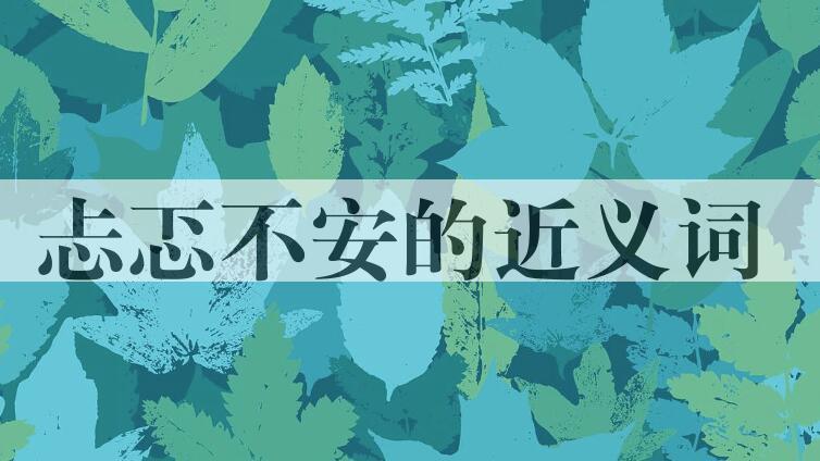 用忐忑不安造句