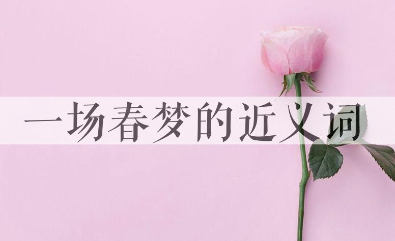 用一场春梦造句