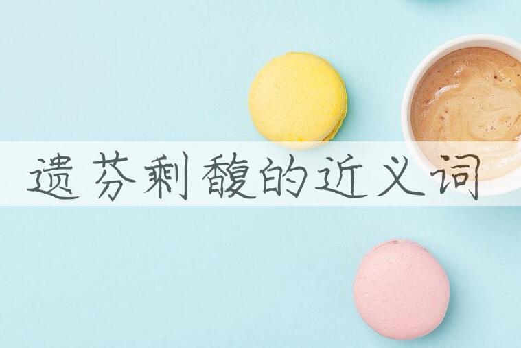 用遗芬剩馥造句