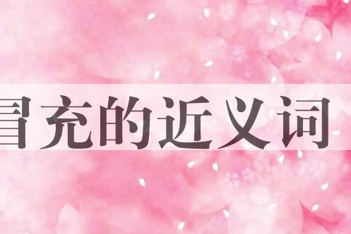 用冒充造句