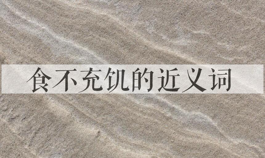用食不充饥造句