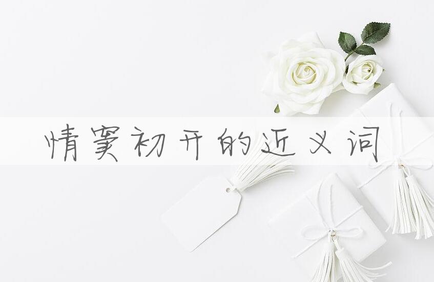 用情窦初开造句