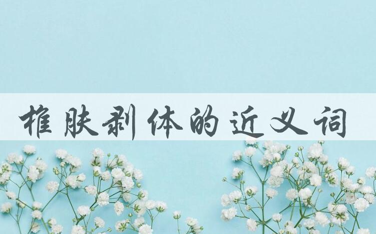 用椎肤剥体造句