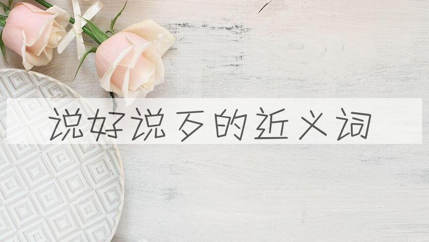 用说好说歹造句