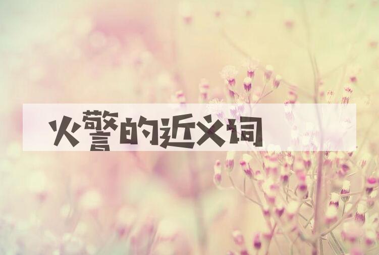 用火警造句