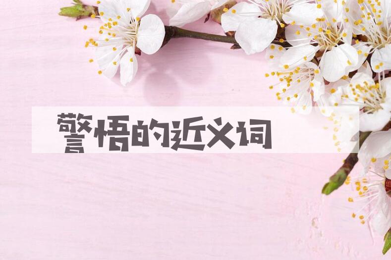 用警悟造句