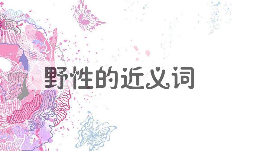 用野性造句
