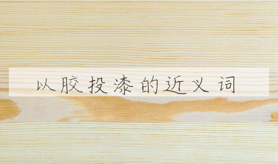 用以胶投漆造句