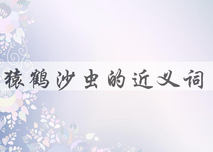 用猿鹤沙虫造句