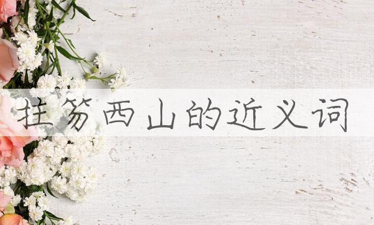 用拄笏西山造句