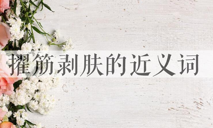 用擢筋剥肤造句