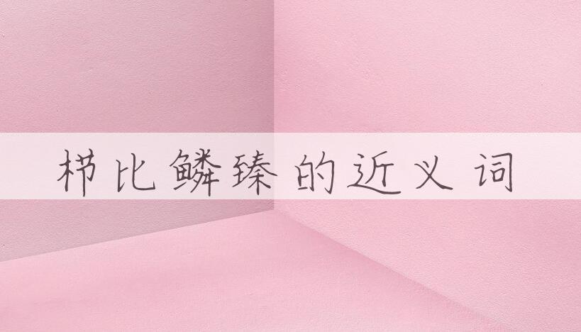用栉比鳞臻造句