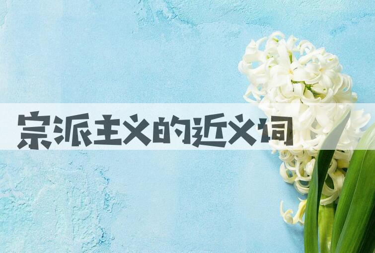 用宗派主义造句