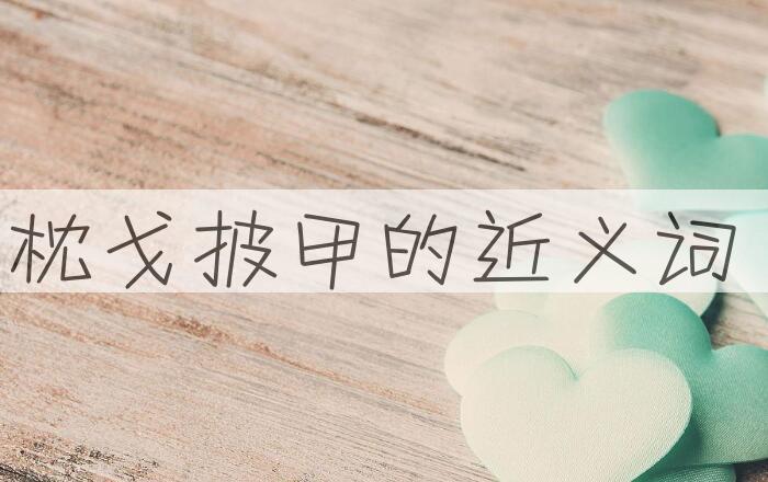 用枕戈披甲造句