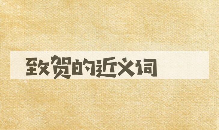 用致贺造句
