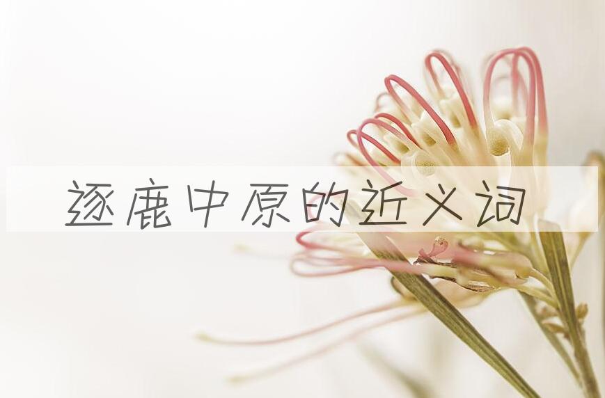 用逐鹿中原造句
