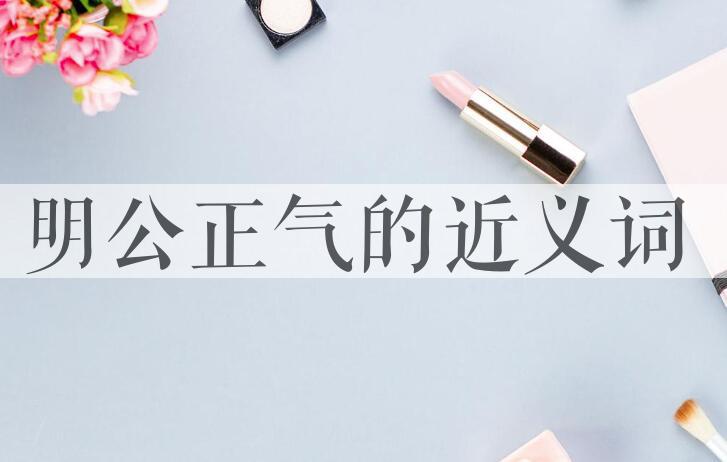 用明公正气造句