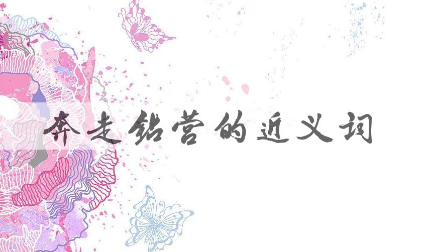 用奔走钻营造句