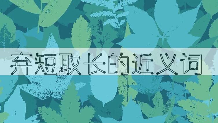 用弃短取长造句