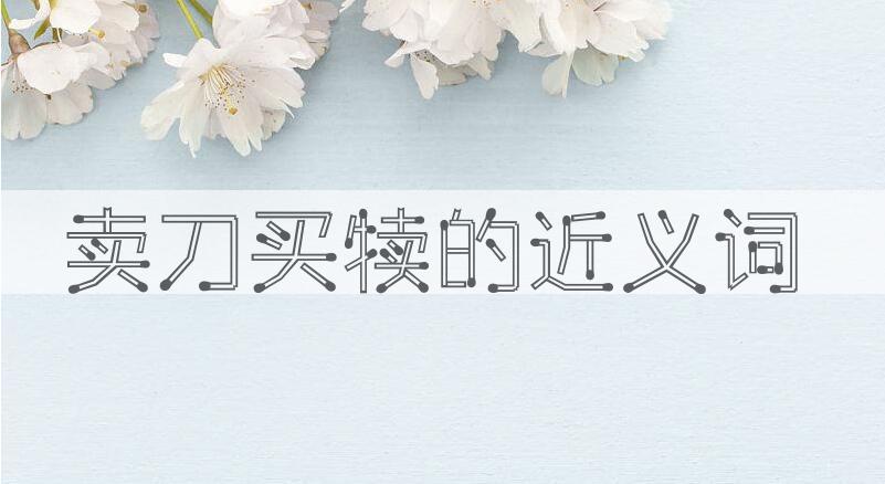 用卖刀买犊造句