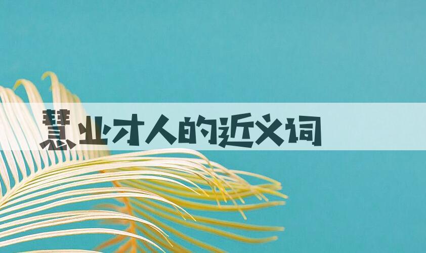 用慧业才人造句