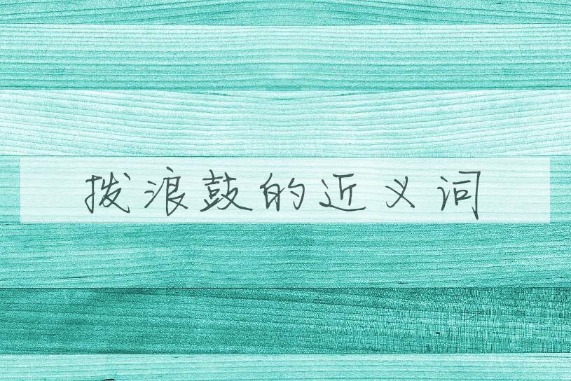 用拨浪鼓造句