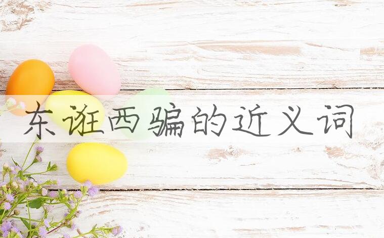 用东诳西骗造句