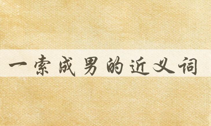 用一索成男造句