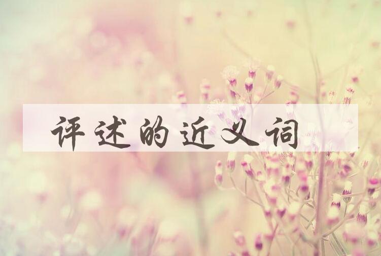 用评述造句