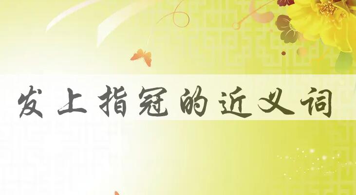 用发上指冠造句