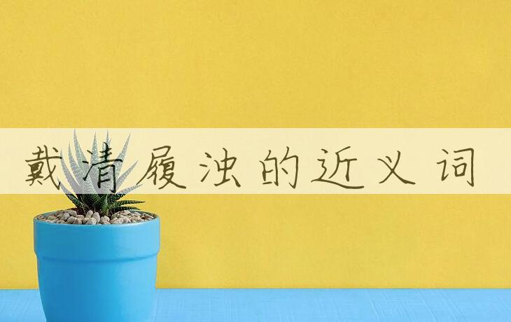 用戴清履浊造句