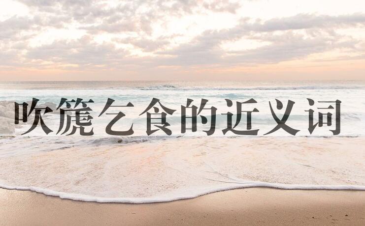 用吹篪乞食造句