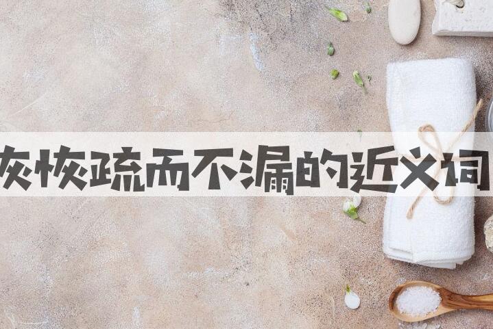 用天网恢恢疏而不漏造句