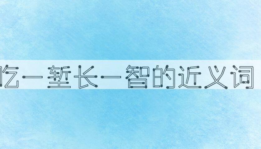 用吃一堑长一智造句