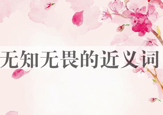 用无知无畏造句