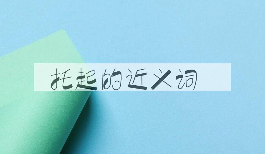 用托起造句