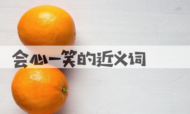 用会心一笑造句