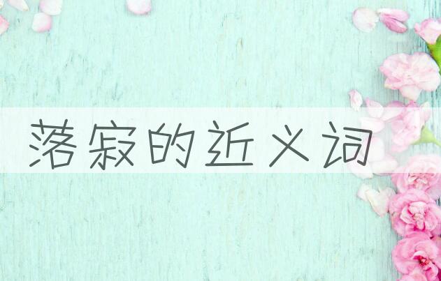 用落寂造句