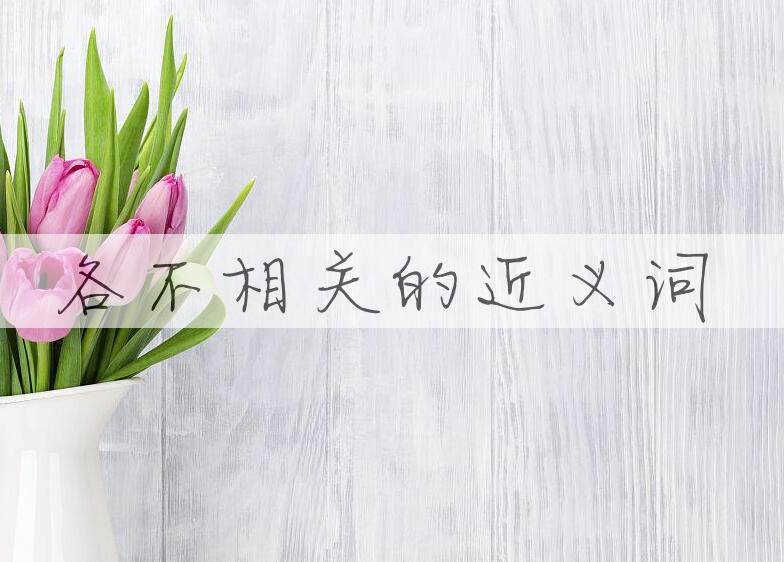 用各不相关造句
