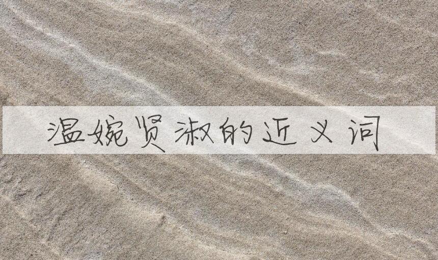 用温婉贤淑造句